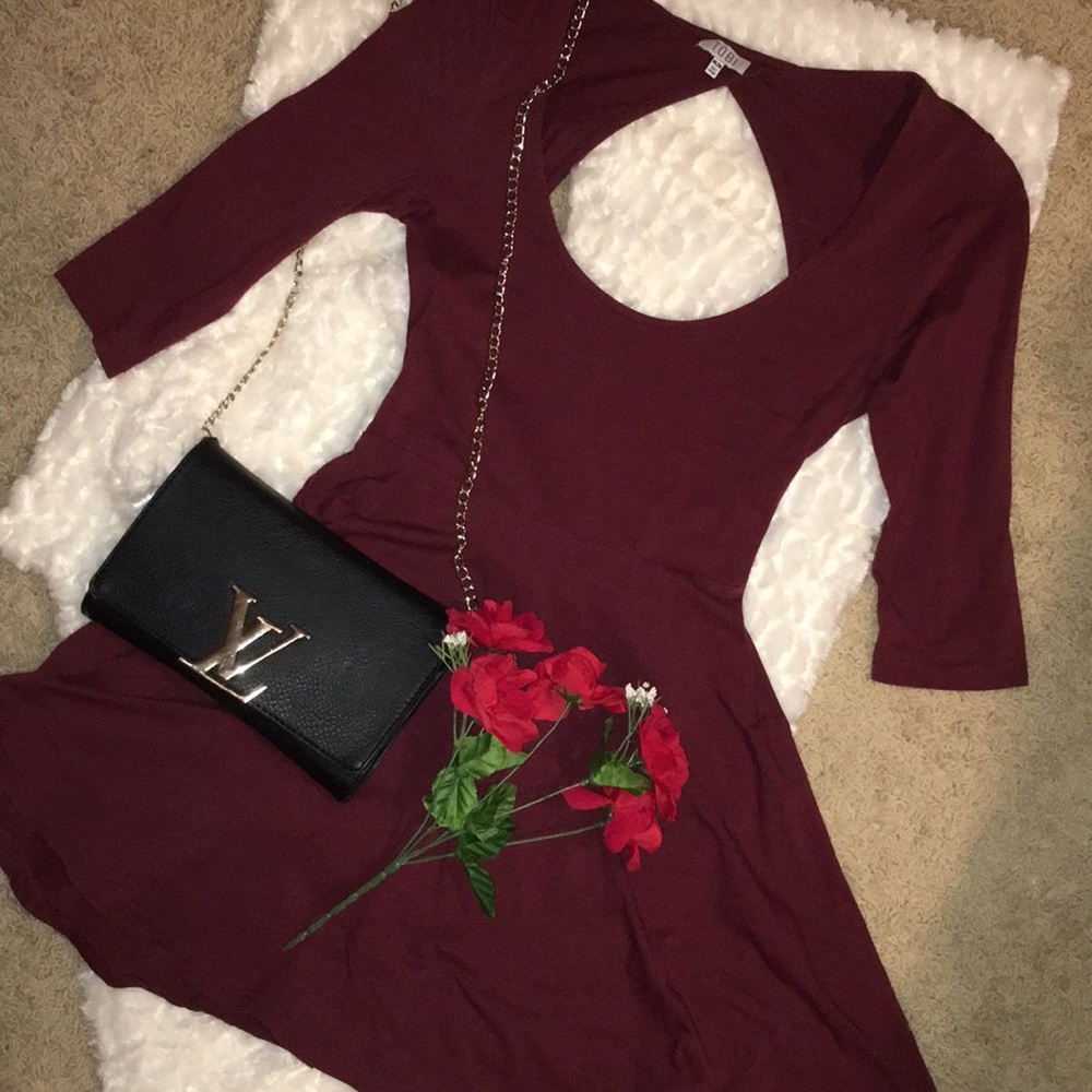 Backless skater dress